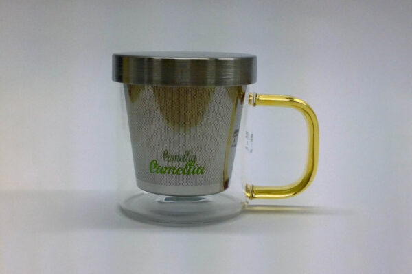 Taza de Té de 350 ml con asa dorada